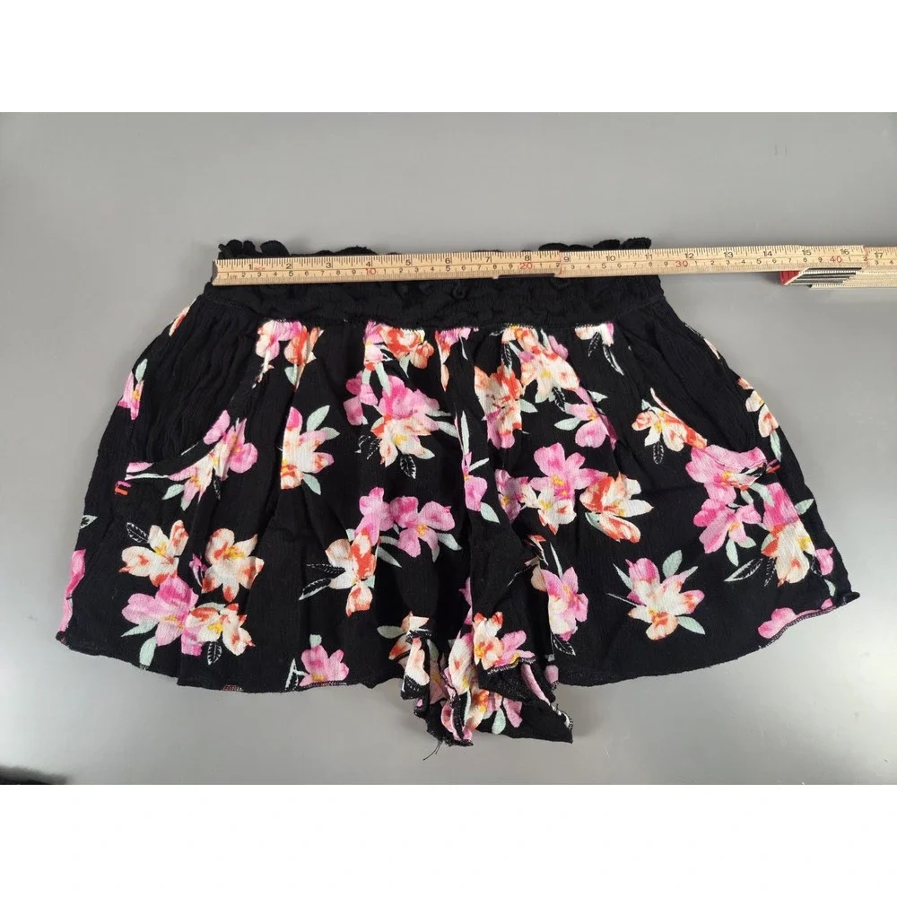 Lot of 3 Womens Sz M Linen Rayon Shorts High Waist